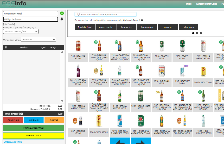 Emitir Cupom Fiscal pelo PDV no FGF Manager ERP