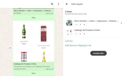 Sistema PDV Integrado com Whatsapp para Importar Pedidos do Catálogo de Produtos